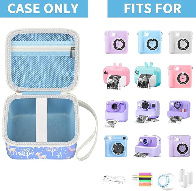 PAIYULE Kids Instant Print Camera Case Compatible