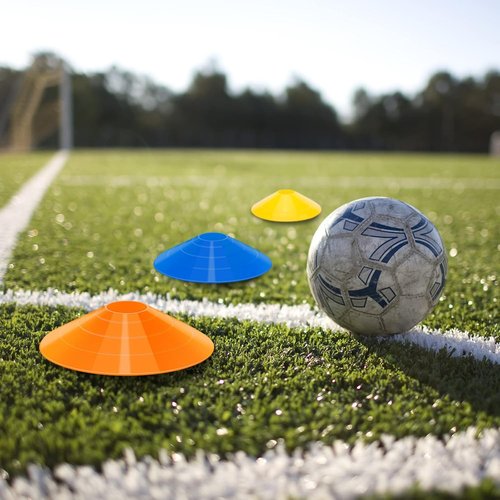 Agile Soccer Cones - 60/120 Pack with Portable Bags & Brackets | Ideal for Sports Training