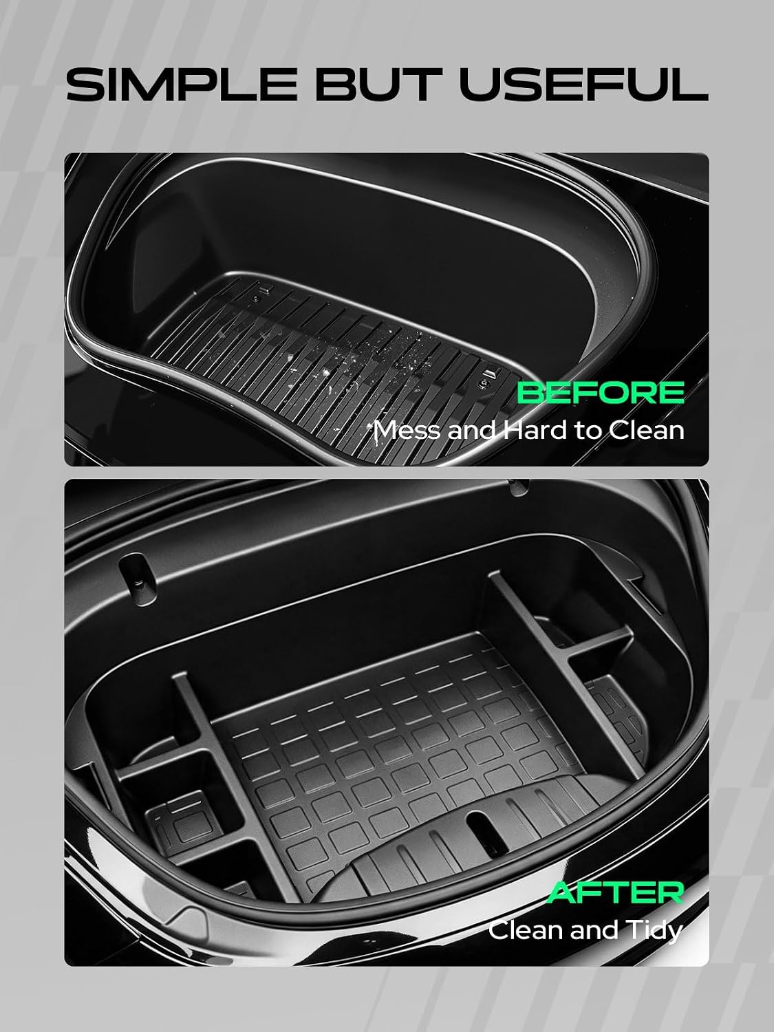 YHTAUTO Front Trunk Organizer for Tesla Model 3 2020 2019 2018 2017