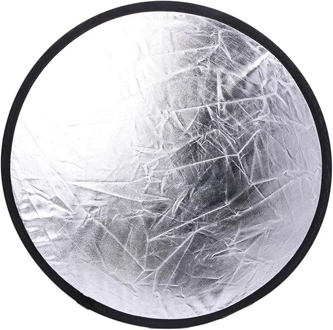 2 in 1 Lighting Reflectors Round Folding Portable 30cm/12inch Camera Photo