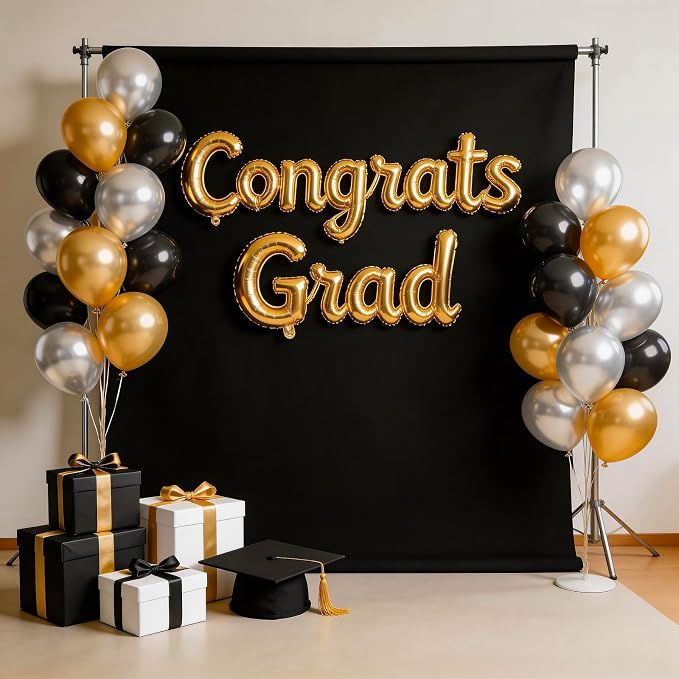 Black Photo Backdrop for Photoshoot, Photo Backdrop Curtain