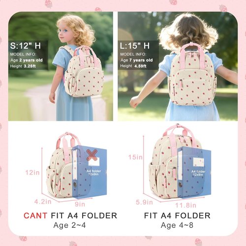 Bluboon Toddler Backpack - Cute 12" Preschool Bag for Girls & Boys | Perfect for Daycare & Travel