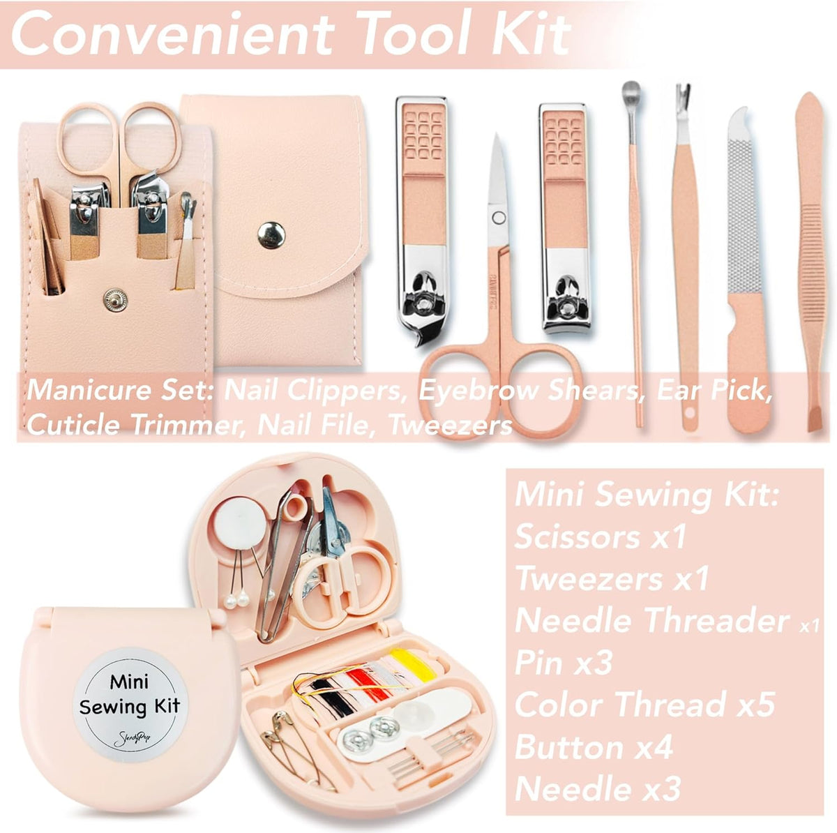 Women's Emergency Kit for Weddings 29 Essential Items for Brides Daily Use All in One Travel Kit Personal Care Survival Set for Team Bride