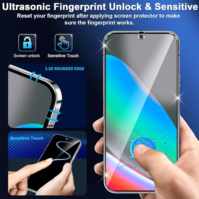 letosan 3 Pack for Google Pixel 10 Screen Protector Tempered Glass + 3 Pack