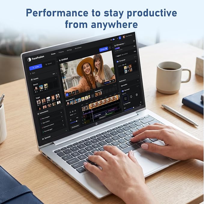 HP ProBook 440 G11 Intel Core Ultra 7 155U 14" FHD+ IPS Business AI Laptop | 16GB DDR5, 512GB SSD, Fingerprint, 1080p IR Camera, Backlit, HDMI, Wi-Fi 6, Win 11 Pro, Thunderobot 7 in-1 USB-C Hub Bundle