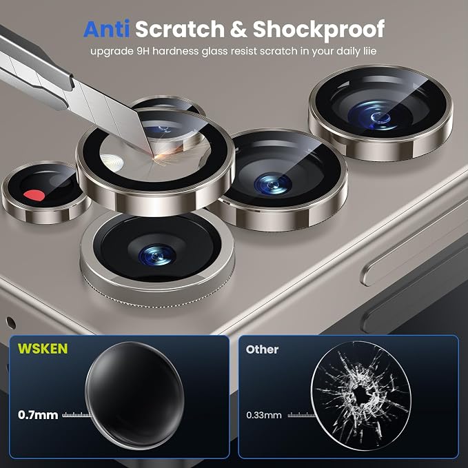WSKEN for Samsung Galaxy S25 Ultra Camera Lens Protector