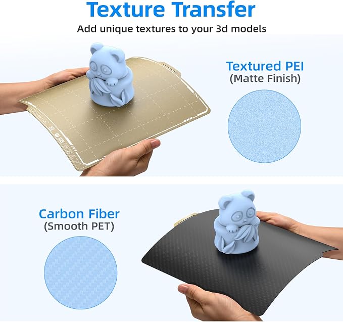 BIQU Designer Series Smooth PET+Textured PEI Build Plate