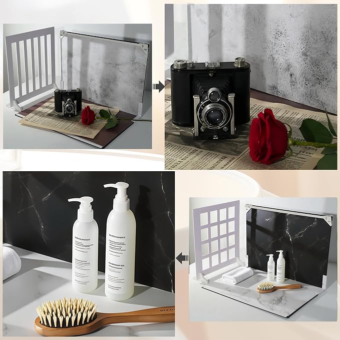 Photo Backdrop for Product Photography: Double-Sided Matte Paper Background Kit