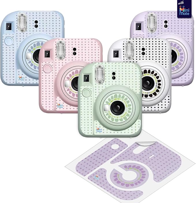Fujifilm Instax Mini 12 Instant Camera Clay White + Carrying Case + Fuji Instax