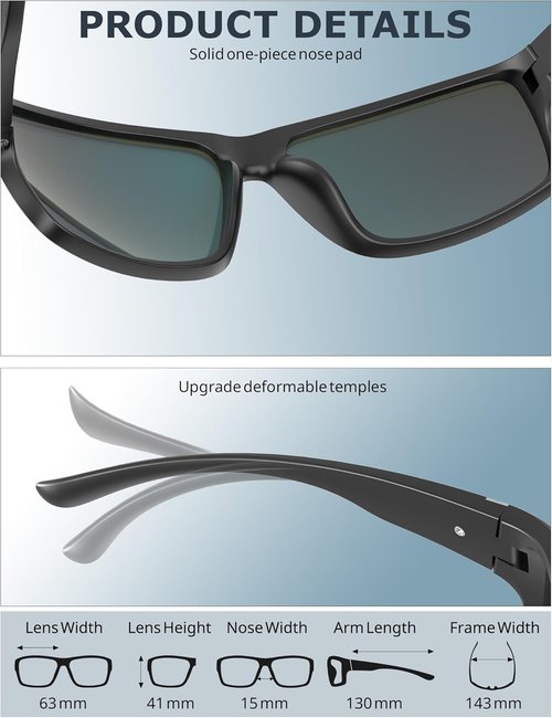 KALIYADI Polarized Sunglasses - UV400 Protection for Men & Women | Ideal for Fishing & Golf