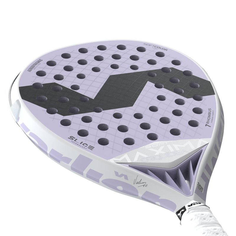 Varlion Padel Racket Maxima Summum Prisma Soft Orquídea, Professional Paddle Racket for Enhanced Power & Control, Aerodynamic Prisma Frame, Soft EVA Core, Elegant Design