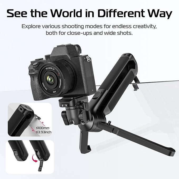 ULANZI TT38 One-Click Opening Vlogging Tripod Uka Quick-Release F38 w Cold Shoe