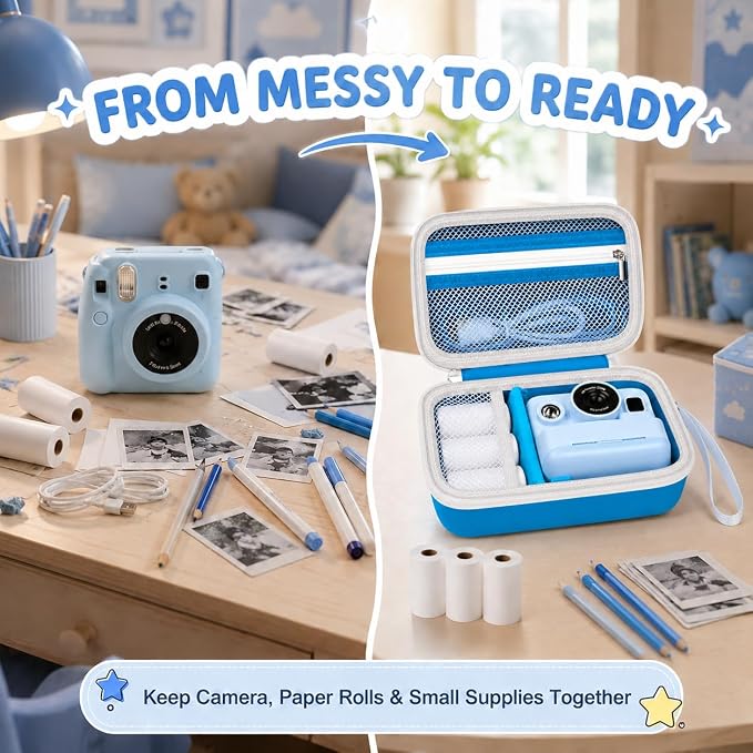 Kids Instant Print Camera Case Compatible