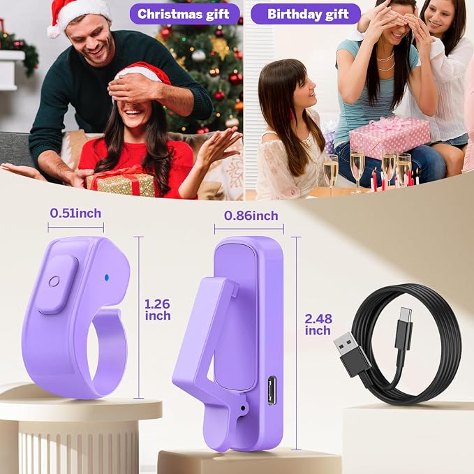 Page Turner Ring for Kindle, Remote Control for iPhone iPad Android Tablets