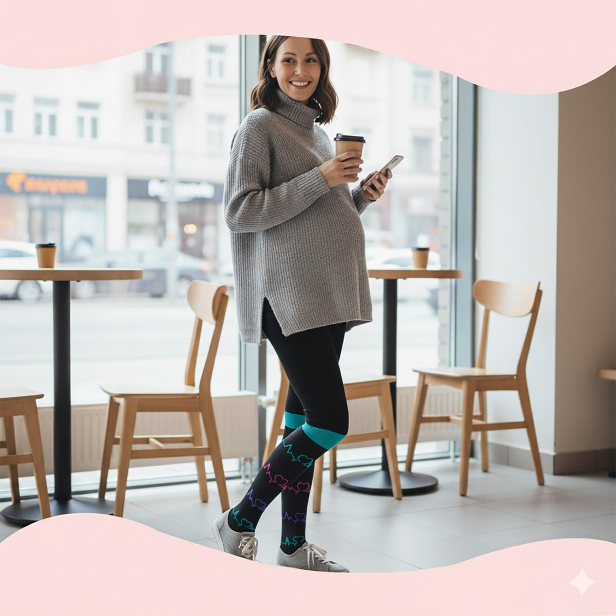 Sooverki Compression Socks - Supportive Knee High Stockings for Circulation | 6 Pairs for Travel & Nurses