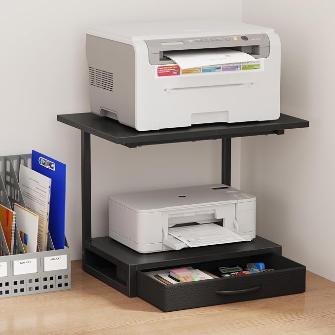 YAOHUOO 2-Tier Desktop Printer Stand