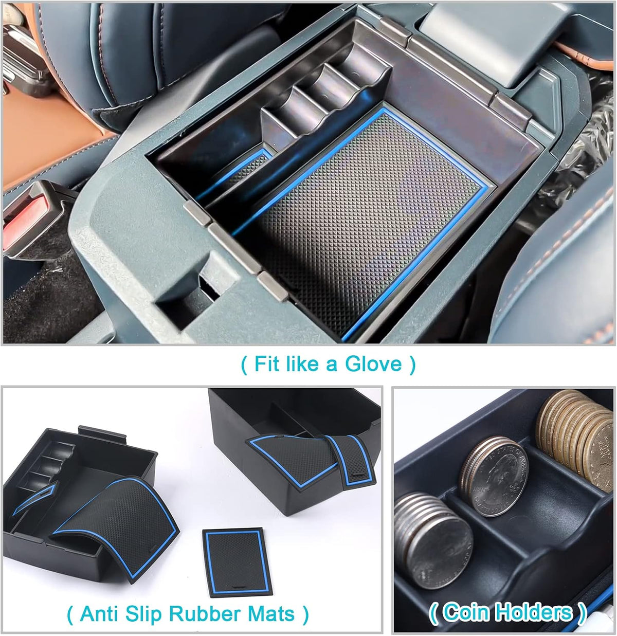 CDEFG for 2022-2025 2026 Ford Maverick Center Console Organizer Tray