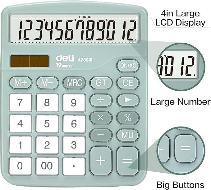 Calculator, Deli Standard Function Desktop Calculators
