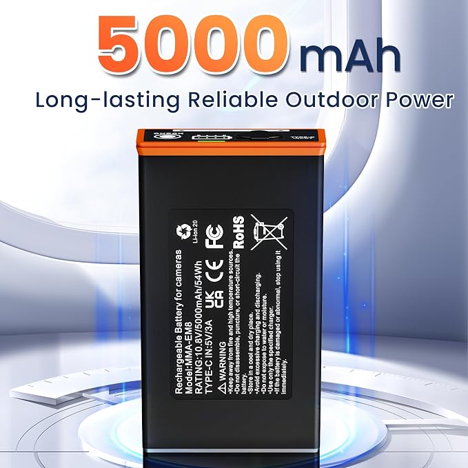 2-Pack 5000mAh Replacement Battery