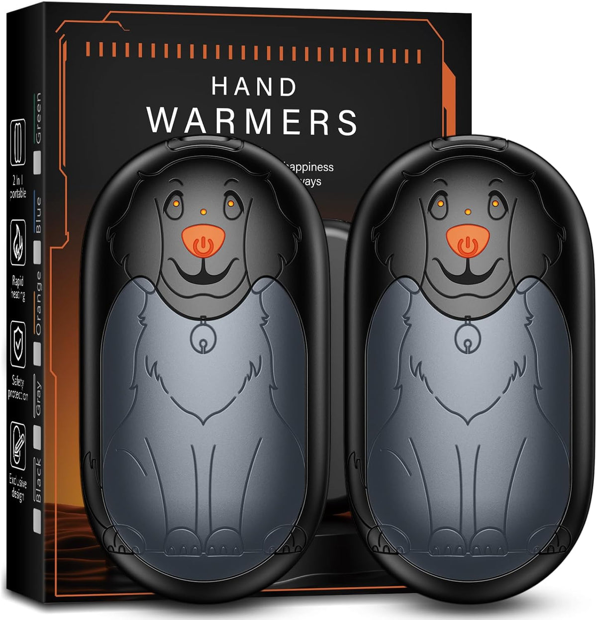 Rechargeable Hand Warmers by [Brand Name] - Magnetic Electric Design | 3-Level Temperature Control, 24-Hour Heating