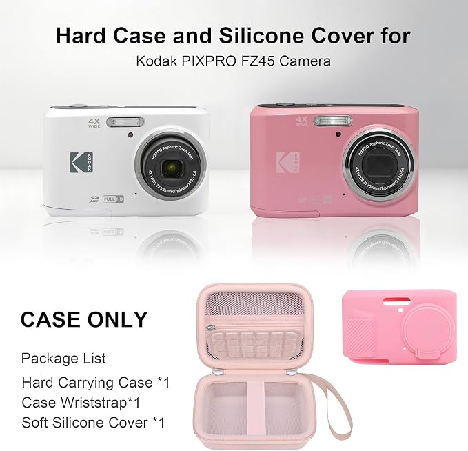 RAIALL Camera Case for KODAK PIXPRO FZ45 Digital Camera, 1* Hard Carrying Case