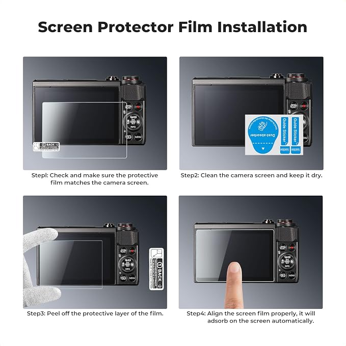 K&F CONCEPT 3 Pack Camera Screen Protector Compatible