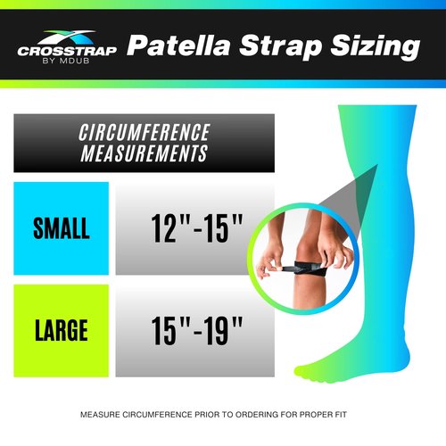 CROSSTRAP Stabilizing Patella Knee Strap | Patella Tendon Brace for Running, Cycling, Hiking, and Sports | Pain Relief and Support, Knee Stabilizer Brace For Exercise