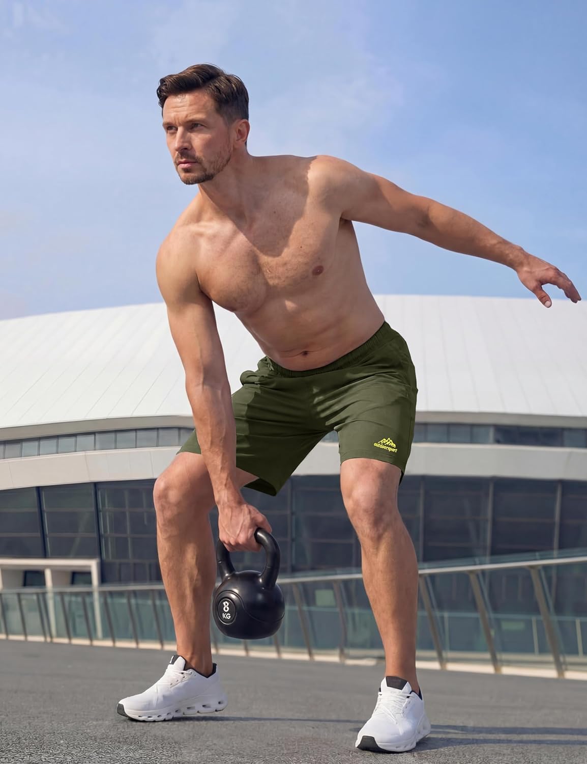 TACVASEN Men's Running Shorts - Quick Dry Lightweight Athletic Gym Shorts with 3 Zipper Pockets | 9" Length