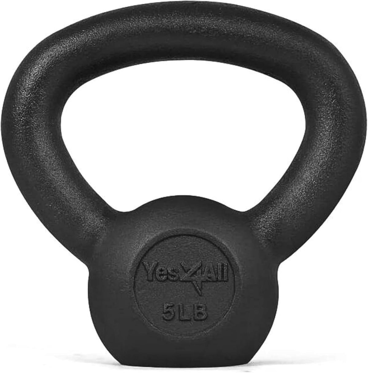 Yes4All Cast Iron Kettlebell Set | Strength Training for Full Body Workout | 5-80 Lbs (Single & Set of 2)