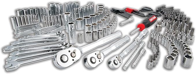 CRAFTSMAN Socket Set, 262-Piece Mechanic Tool Set, 1/4", 3/8", 1/2" Drive, SAE / Metric, (CMMT45307)