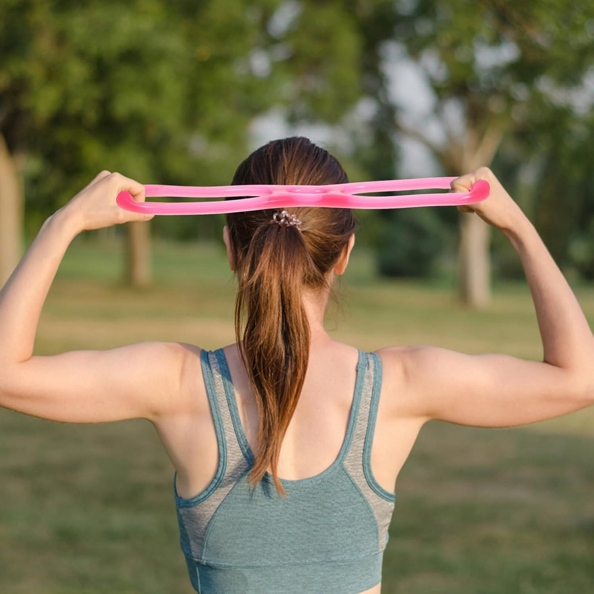 Toddmomy Figure 8 Resistance Band - Silicone Elastic Pull Rope for Yoga & Stretching | Jelly Color