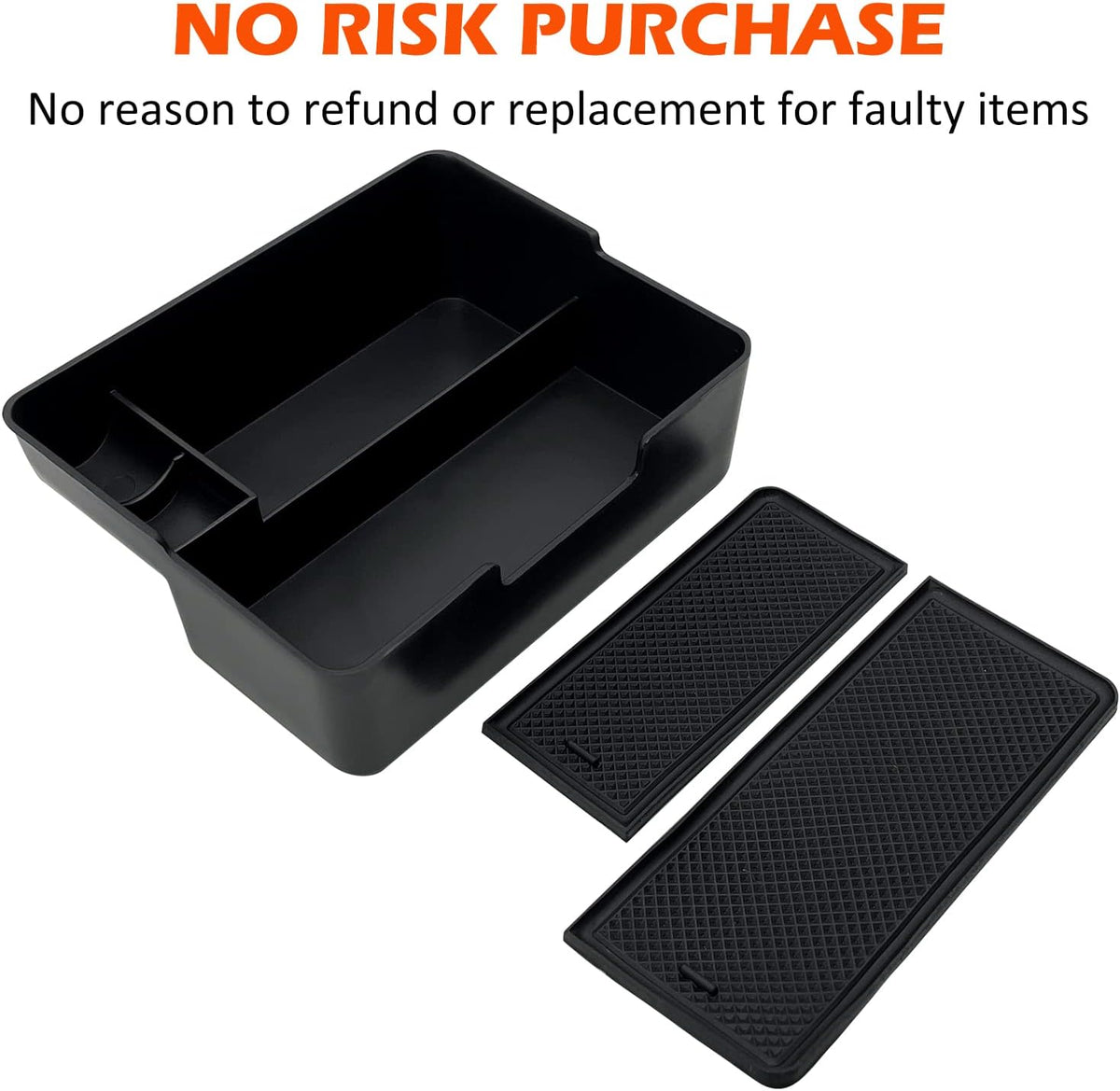 Compatible with Tesla Model 3/Y Accessories Center Console Organizer Tray Fits for Tesla Model 3 2017 2018 2019 2020 /Model Y 2020 （The cover closed Rotary version）