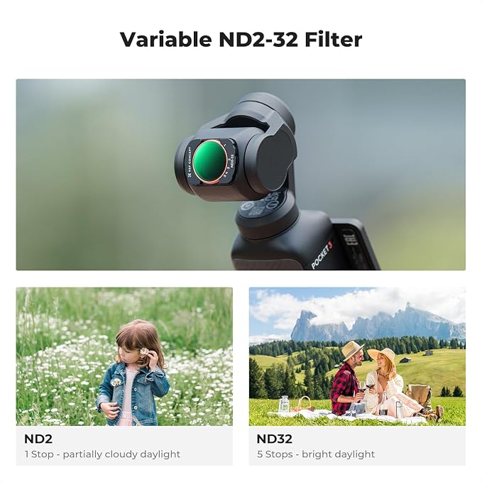 K&F CONCEPT FSD01 Magnetic Wide Angle Lens & Effect & ND & CPL Filter Set