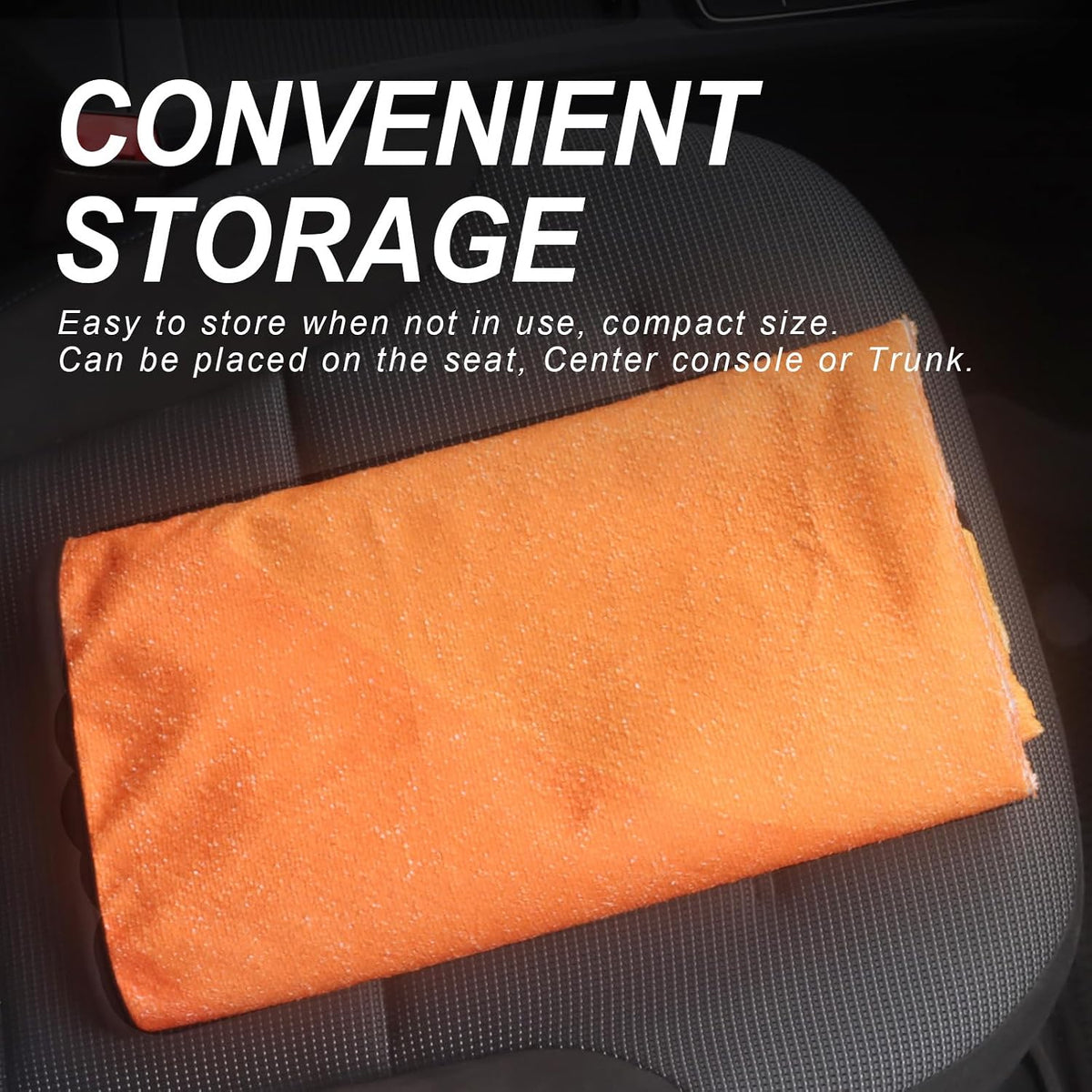 Sweat Towel Car Seat Cover Protector Front Seats for Gym Workout, Running, Swimming, Beach and Hiking, Waterproof Universal Seat Cover for Car, Trucks, Van & SUV (1, Gradient Orange, Front)