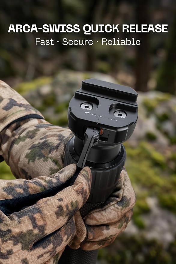 FANAUE Hunting Shooting Stick, Adjustable Height Monopod