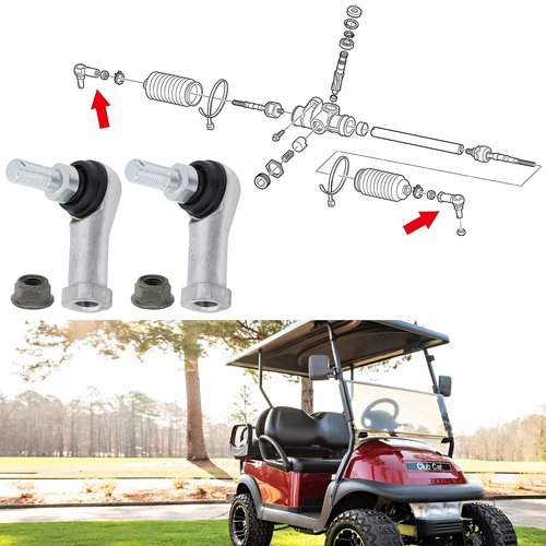 MOSNAI Golf Cart Ball Joint Kit Tie Rod End Fits for Club Car Precedent 2004-UP & 2018-up Tempo Right Hand Thread OEM#1022883-01 #1020226-01
