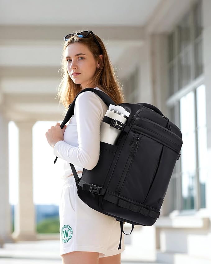 LOVEVOOK 50L Travel Backpack for Women Men, Airline Approved Carry On Luggage