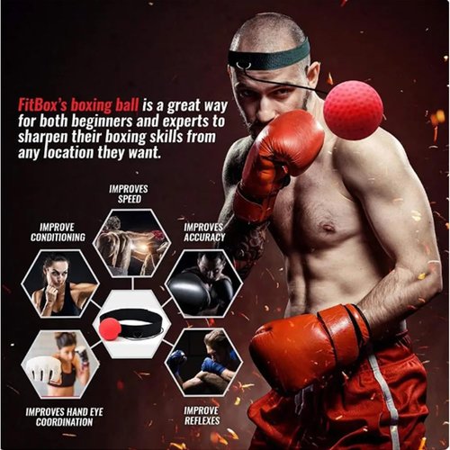 Boxing Reflex Ball Set by [Brand Name] - Includes 4 Balls & 2 Adjustable Headbands | Perfect for Training & Gifts