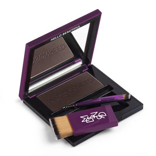 Madison Reed Root Touch Up + Brow Filler, Ombra Dark Brown, Instant Gray Coverage, Fills In Brows & Thinning Hairlines, Temporar