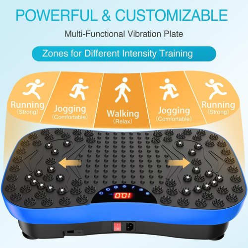 AXV Vibration Plate - Full Body Fitness Machine for Lymphatic Drainage & Weight Loss | Shaker Gym Pad