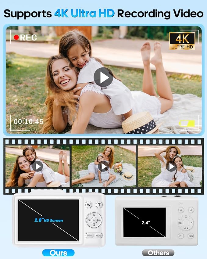 Digital Camera 4K Autofocus Vlogging Camera