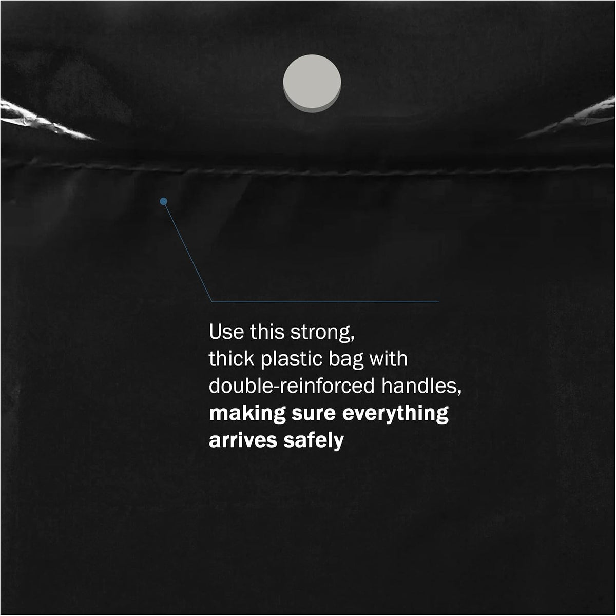 9x12 Black Disposable Car Trash Bags, Leak-proof, Small Size, 50 Pack, 2 Mil Thick, with Die-Cut Handles by PPB