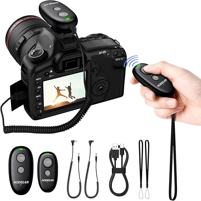AODELAN USB-C Rechargeable Wireless Camera Remote Shutter Release