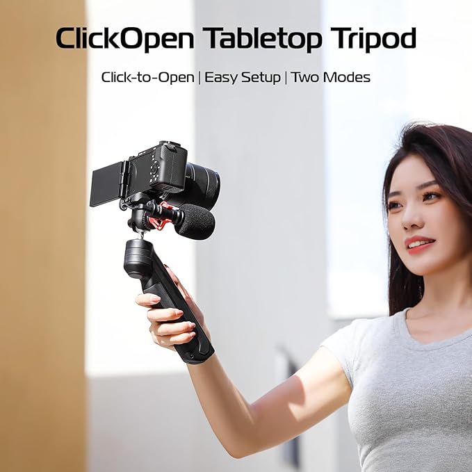 ULANZI TT38 One-Click Opening Vlogging Tripod Uka Quick-Release F38 w Cold Shoe