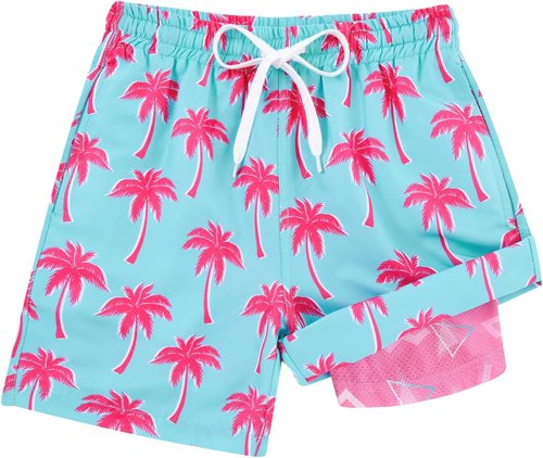 Cozople Boys Swim Trunks - Quick Dry 2-in-1 Bathing Suit with Compression Liner | Sizes 7-20T
