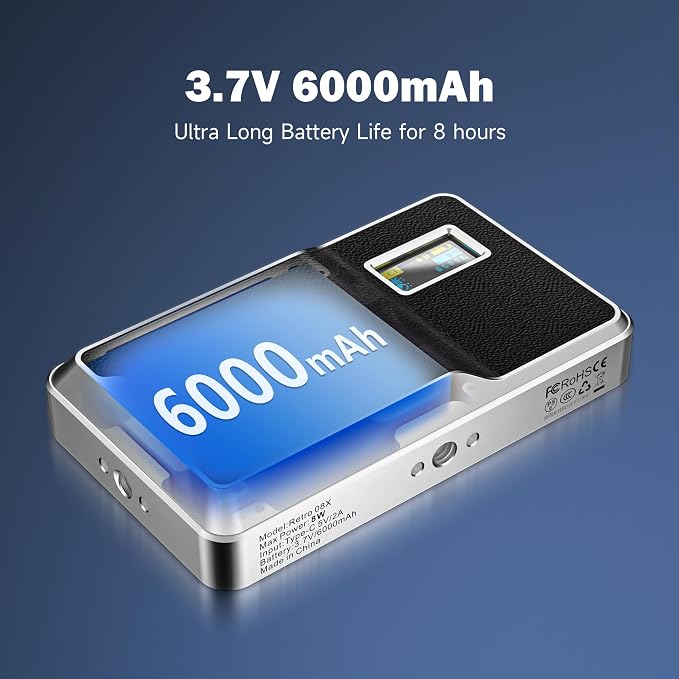 VILTROX 6000mAh On Camera LED Light, APP Control RGB Video Light, All Metal RGB