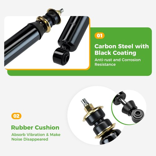 10L0L Golf Cart Shock Absorbers Kit for Club Car DS Electric 1981-up and Gas 1997-up, Front Rear Shocks Replace OEM 1014235 1015813 1010991 1012183 1014236 1013164