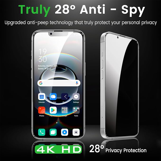 Romkasi 3 Pack Privacy Screen Protector