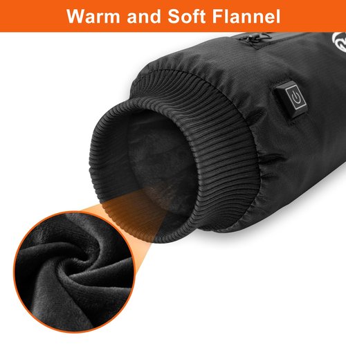 Heated Hand Warmer Pouch with 10000mAh Power Bank,Hand Warmers Poucn with 3 Levels Heating, Ideal for Football, Camping,Hunting, Portable and Waterproof Football Hand Warmer Heated Hand Muff