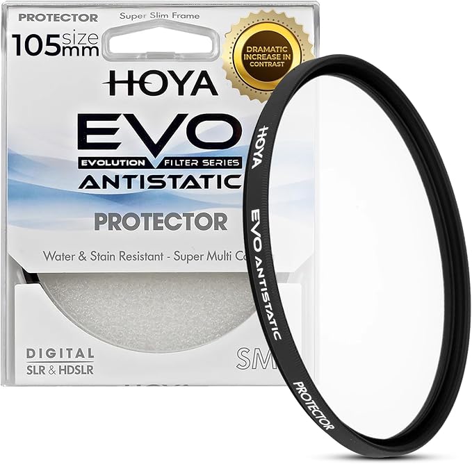 Hoya EVO Antistatic 105 mm Lens Filter — Premium Optical Glass w/ 16-Layer SMC